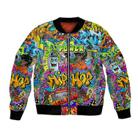 Hip Hop Graffiti Art Bomber Jacket Black Power - Wonder Print Shop