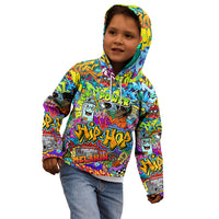 Hip Hop Graffiti Art Kid Hoodie Black Power - Wonder Print Shop