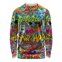 Hip Hop Graffiti Art Long Sleeve Shirt Black Power - Wonder Print Shop