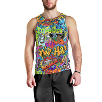 Hip Hop Graffiti Art Men Tank Top Black Power - Wonder Print Shop