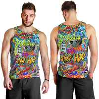 Hip Hop Graffiti Art Men Tank Top Black Power - Wonder Print Shop