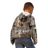 Wild Deer Hunting Kid Hoodie Realtree Buck and Doe - Wonder Print Shop