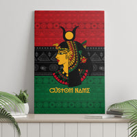 Personalized Queen In Pan-African Colors Canvas Wall Art Egyptian Beautiful Goddess - Wonder Print Shop