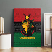 Personalized Queen In Pan-African Colors Canvas Wall Art Egyptian Beautiful Goddess - Wonder Print Shop
