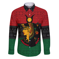 Personalized Queen In Pan-African Colors Family Matching Puletasi and Hawaiian Shirt Egyptian Beautiful Goddess - Wonder Print Shop