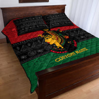 Personalized Queen In Pan-African Colors Quilt Bed Set Egyptian Beautiful Goddess - Wonder Print Shop
