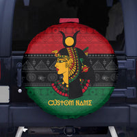 Personalized Queen In Pan-African Colors Spare Tire Cover Egyptian Beautiful Goddess - Wonder Print Shop