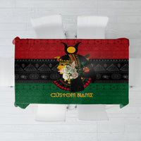 Personalized Queen In Pan-African Colors Tablecloth Egyptian Beautiful Goddess - Wonder Print Shop