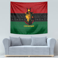 Personalized Queen In Pan-African Colors Tapestry Egyptian Beautiful Goddess - Wonder Print Shop