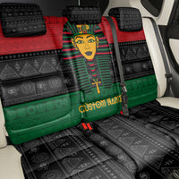 Personalized Pharaoh In Pan-African Colors Back Car Seat Cover Ancient Egypt - Wonder Print Shop