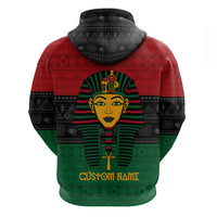 Personalized Pharaoh In Pan-African Colors Hoodie Ancient Egypt - Wonder Print Shop
