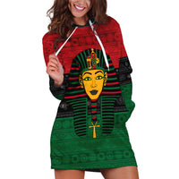 Personalized Pharaoh In Pan-African Colors Hoodie Dress Ancient Egypt - Wonder Print Shop