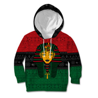 Personalized Pharaoh In Pan-African Colors Kid Hoodie Ancient Egypt - Wonder Print Shop