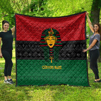 Personalized Pharaoh In Pan-African Colors Quilt Ancient Egypt - Wonder Print Shop