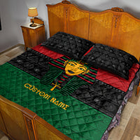 Personalized Pharaoh In Pan-African Colors Quilt Bed Set Ancient Egypt - Wonder Print Shop