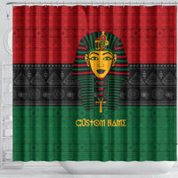 Personalized Pharaoh In Pan-African Colors Shower Curtain Ancient Egypt