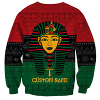 Personalized Pharaoh In Pan-African Colors Sweatshirt Ancient Egypt - Wonder Print Shop