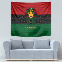 Personalized Pharaoh In Pan-African Colors Tapestry Ancient Egypt - Wonder Print Shop