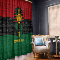 Personalized Pharaoh In Pan-African Colors Window Curtain Ancient Egypt - Wonder Print Shop