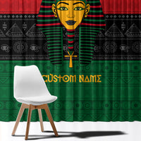 Personalized Pharaoh In Pan-African Colors Window Curtain Ancient Egypt - Wonder Print Shop