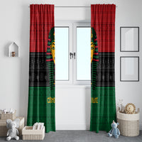 Personalized Pharaoh In Pan-African Colors Window Curtain Ancient Egypt - Wonder Print Shop