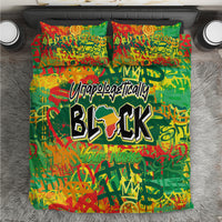 Personalized Colorful African Unapologetically Black Bedding Set - Wonder Print Shop