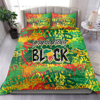 Personalized Colorful African Unapologetically Black Bedding Set - Wonder Print Shop