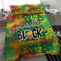 Personalized Colorful African Unapologetically Black Bedding Set - Wonder Print Shop
