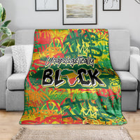 Personalized Colorful African Unapologetically Black Blanket