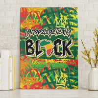 Personalized Colorful African Unapologetically Black Canvas Wall Art - Wonder Print Shop