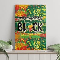 Personalized Colorful African Unapologetically Black Canvas Wall Art - Wonder Print Shop