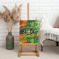 Personalized Colorful African Unapologetically Black Canvas Wall Art - Wonder Print Shop