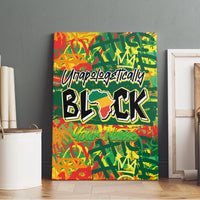 Personalized Colorful African Unapologetically Black Canvas Wall Art - Wonder Print Shop