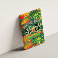 Personalized Colorful African Unapologetically Black Canvas Wall Art - Wonder Print Shop