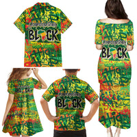 Personalized Colorful African Unapologetically Black Family Matching Puletasi and Hawaiian Shirt - Wonder Print Shop