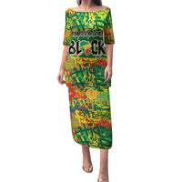 Personalized Colorful African Unapologetically Black Family Matching Puletasi and Hawaiian Shirt - Wonder Print Shop