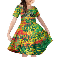 Personalized Colorful African Unapologetically Black Family Matching Short Sleeve Bodycon Dress and Hawaiian Shirt - Wonder Print Shop