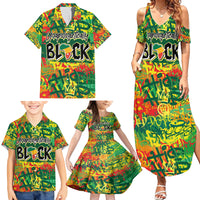 Personalized Colorful African Unapologetically Black Family Matching Summer Maxi Dress and Hawaiian Shirt - Wonder Print Shop