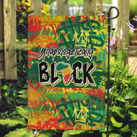 Personalized Colorful African Unapologetically Black Garden Flag - Wonder Print Shop