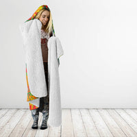 Personalized Colorful African Unapologetically Black Hooded Blanket