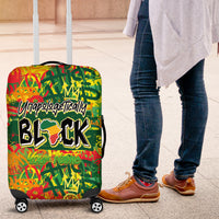 Personalized Colorful African Unapologetically Black Luggage Cover - Wonder Print Shop