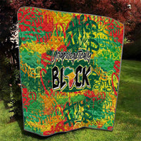 Personalized Colorful African Unapologetically Black Quilt - Wonder Print Shop