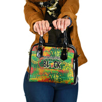 Personalized Colorful African Unapologetically Black Shoulder Handbag