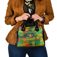 Personalized Colorful African Unapologetically Black Shoulder Handbag