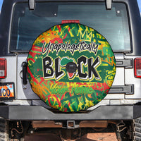Personalized Colorful African Unapologetically Black Spare Tire Cover - Wonder Print Shop