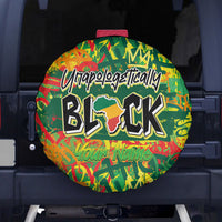 Personalized Colorful African Unapologetically Black Spare Tire Cover - Wonder Print Shop