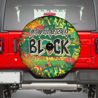 Personalized Colorful African Unapologetically Black Spare Tire Cover - Wonder Print Shop
