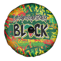 Personalized Colorful African Unapologetically Black Spare Tire Cover - Wonder Print Shop
