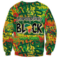 Personalized Colorful African Unapologetically Black Sweatshirt - Wonder Print Shop