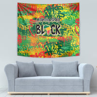 Personalized Colorful African Unapologetically Black Tapestry - Wonder Print Shop